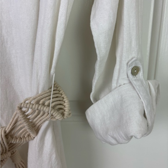 Calypso St. Barth NWT Linen Shirt Dress Size XL - Picture 8 of 16